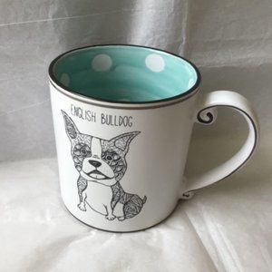 English Bulldog Graphic Coffee Mug, 20oz, NEW